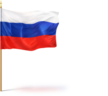 Flag of the Russian Federation for presentation