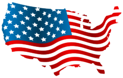 Flag of the USA, continent