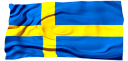 Swedish blue and yellow flag