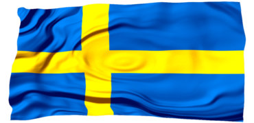 Swedish blue and yellow flag