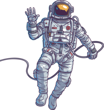 Cosmonaut illustration