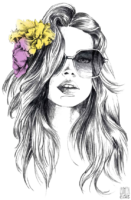 Drawings, girl