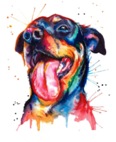 Rottweiler watercolor