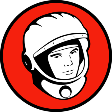 Yuri Gagarin cosmonaut vector