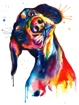 Dog painting