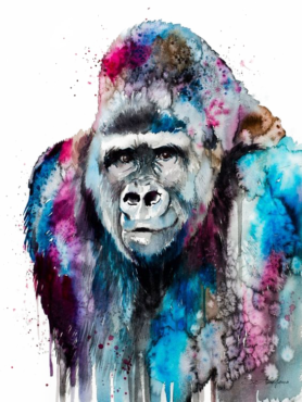 Gorilla watercolor
