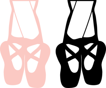 Pointe shoes, silhouette