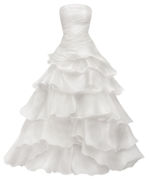 White wedding dress, bride