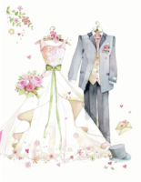 Stylish wedding card