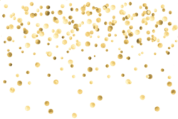 Confetti, gold, png