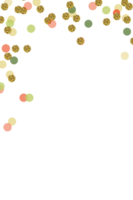Confetti, background, png, gold, text