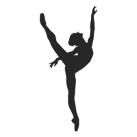 Silhouette of a ballerina, dancers