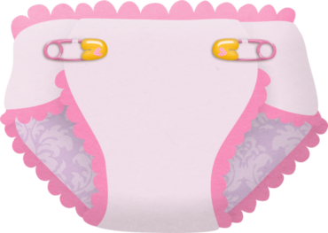 Baby Diaper Clipart Png, Girl