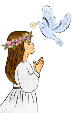 Eucharist, first Communion, drawing, png