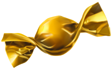 Golden candy, PNG