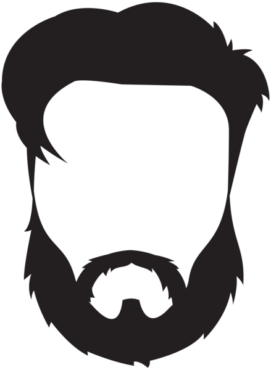 Beard clipart, male, png