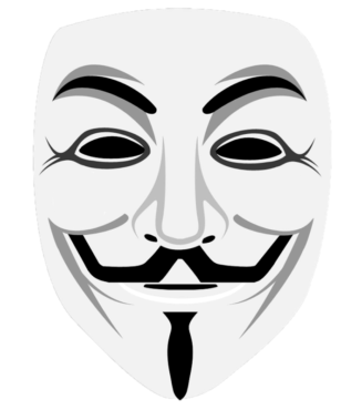 Anonymous mask template, png