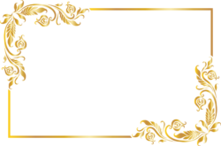 Golden frame