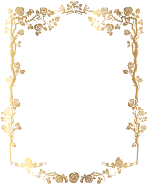 Engraving frame, gold, photo