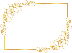 Gold frame vignette
