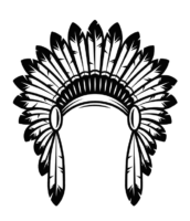 Indian headdress silhouette
