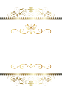 Patterns, gold frame, png