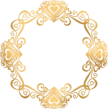 Patterns, gold frame, png, ornament