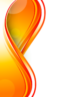 Abstract lines are orange