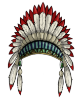 Indian headdress sketch