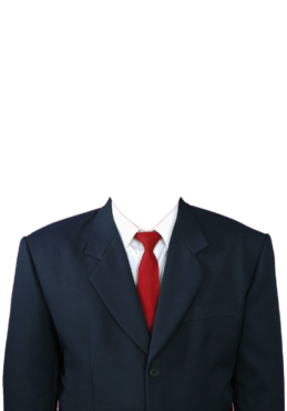 Suit with tie for photoshop