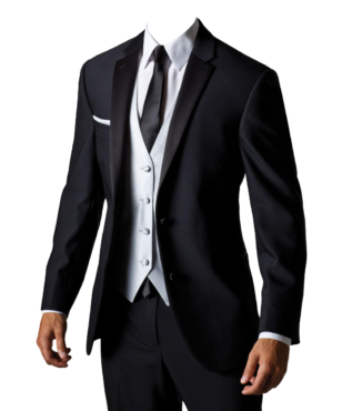Black suit for photoshop, PNG