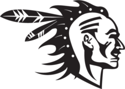Silhouette of an Indian