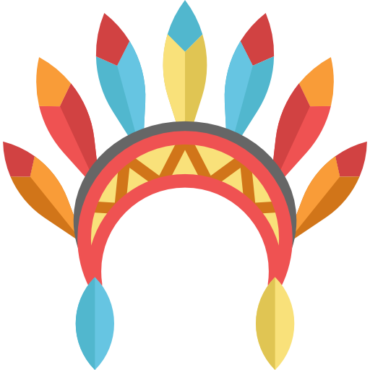 Indian feathers vector