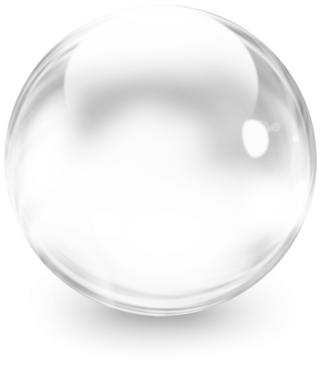 Transparent soap bubble, png