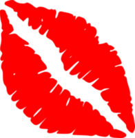 Sticker kiss, png, silhouette