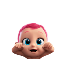 The baby from the cartoon