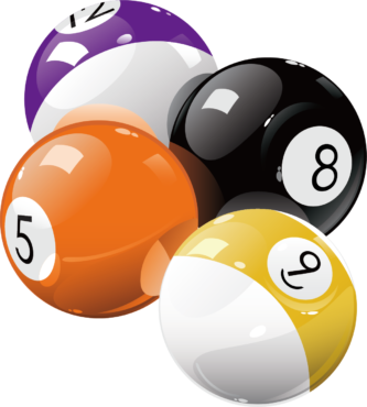 Billiard balls, vector