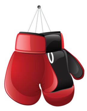 Red boxing gloves, sports