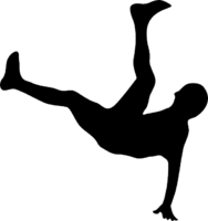 Break dance hip hop, silhouette