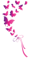 Pink butterflies for photoshop