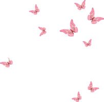 Flying butterflies