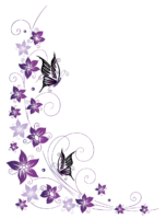 Butterflies and flowers