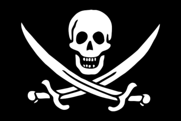 Pirate flag jolly roger, png