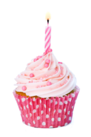 Cupcake with a candle