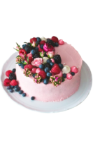 Beautiful cake with berries