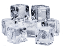 Background, ice cubes