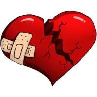Broken heart, png