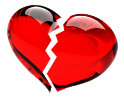 A broken heart, a broken love