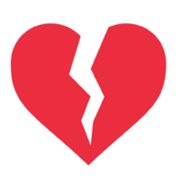 Broken heart background