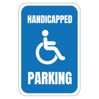 Handicapped parking signs